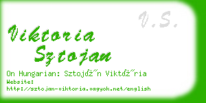 viktoria sztojan business card